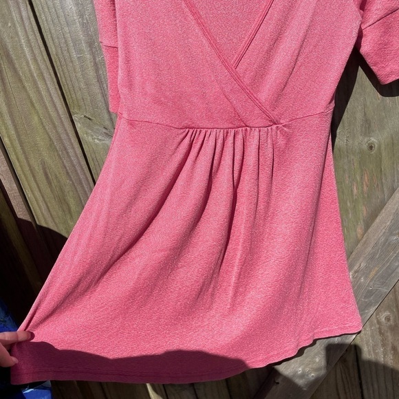 Michael Stars Anthropologie Maternity The Original Tee in Shiny Pink - Picture 3 of 8